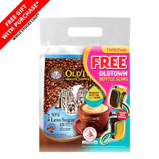 Old Town 3 in 1 Instant White Coffee - Less Sugar + GWP