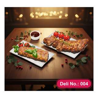 (Pre-Order) Delicato Smoky & Peppery Double Ribs Combo