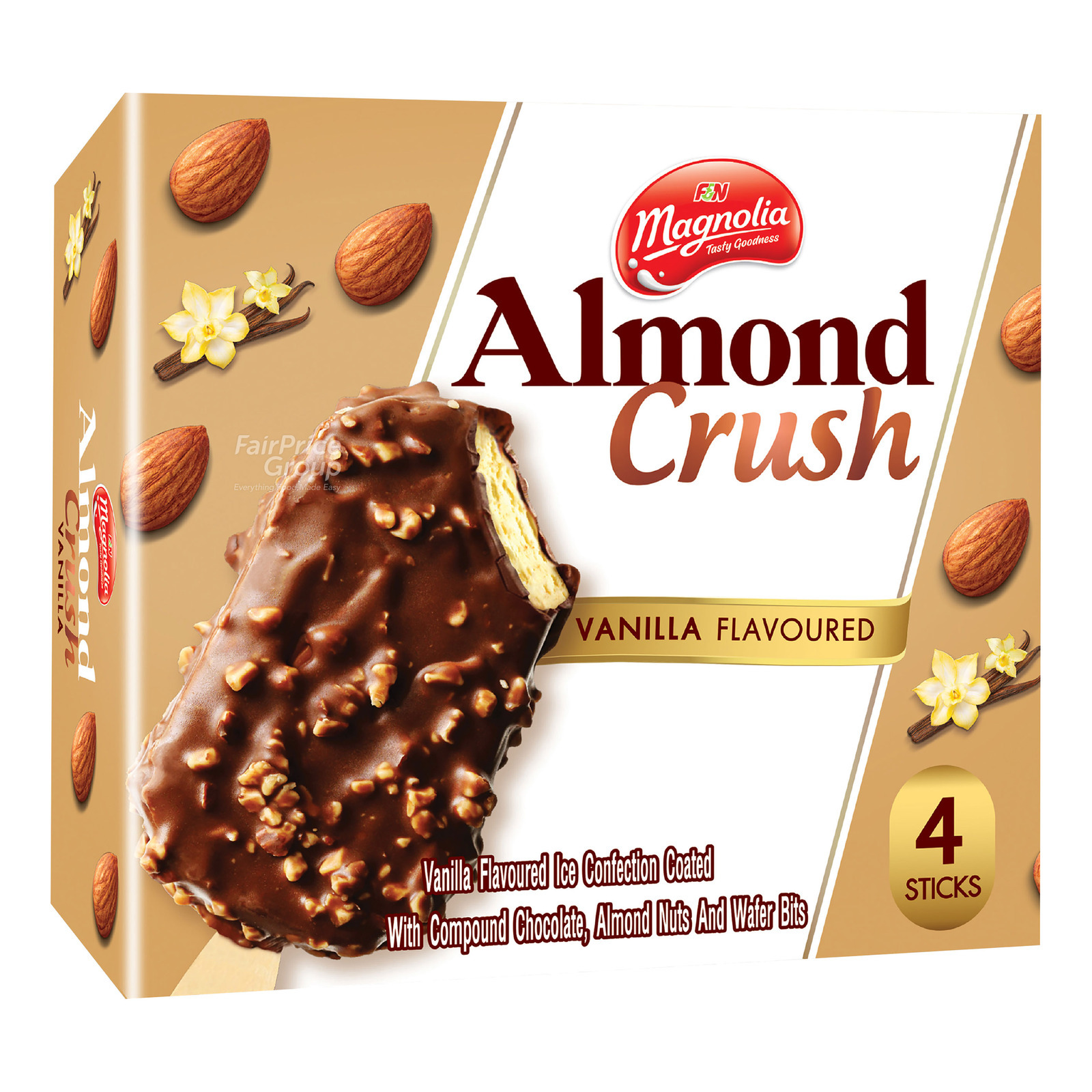 Nestle La Cremeria Mini Ice Cream Sticks - Almond Vanilla | NTUC