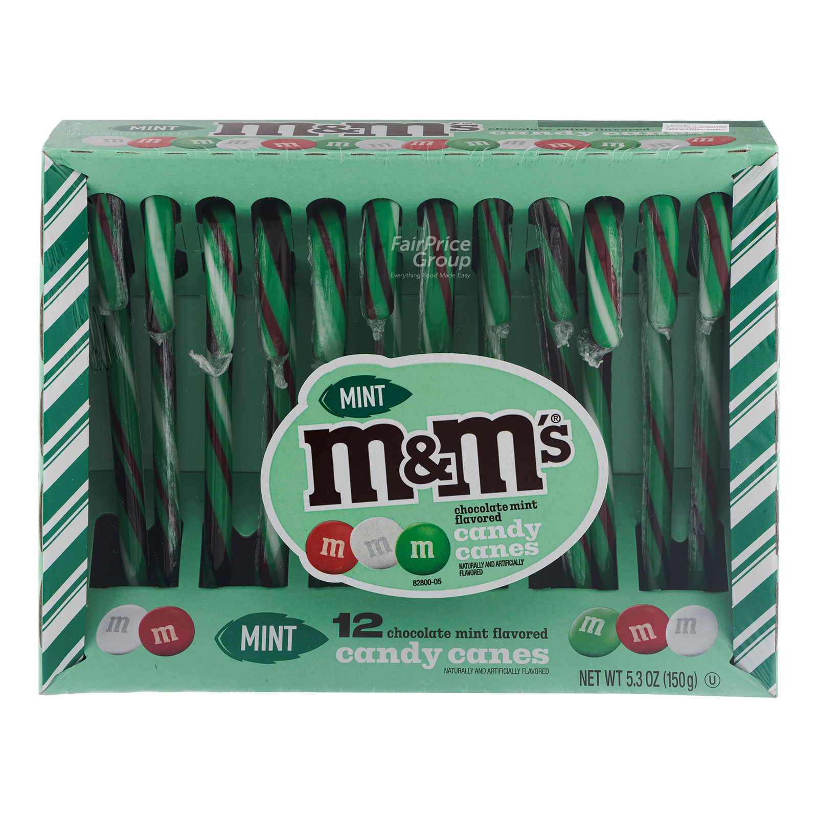Spangler M&M's Candy Canes - Chocolate Mint | NTUC FairPrice