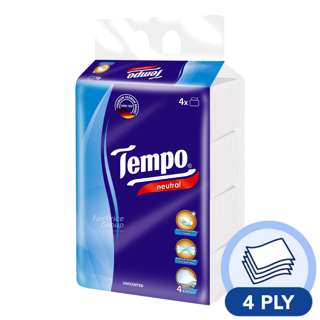 Tempo Softpack Facial Tissue - Neutral (4ply)
