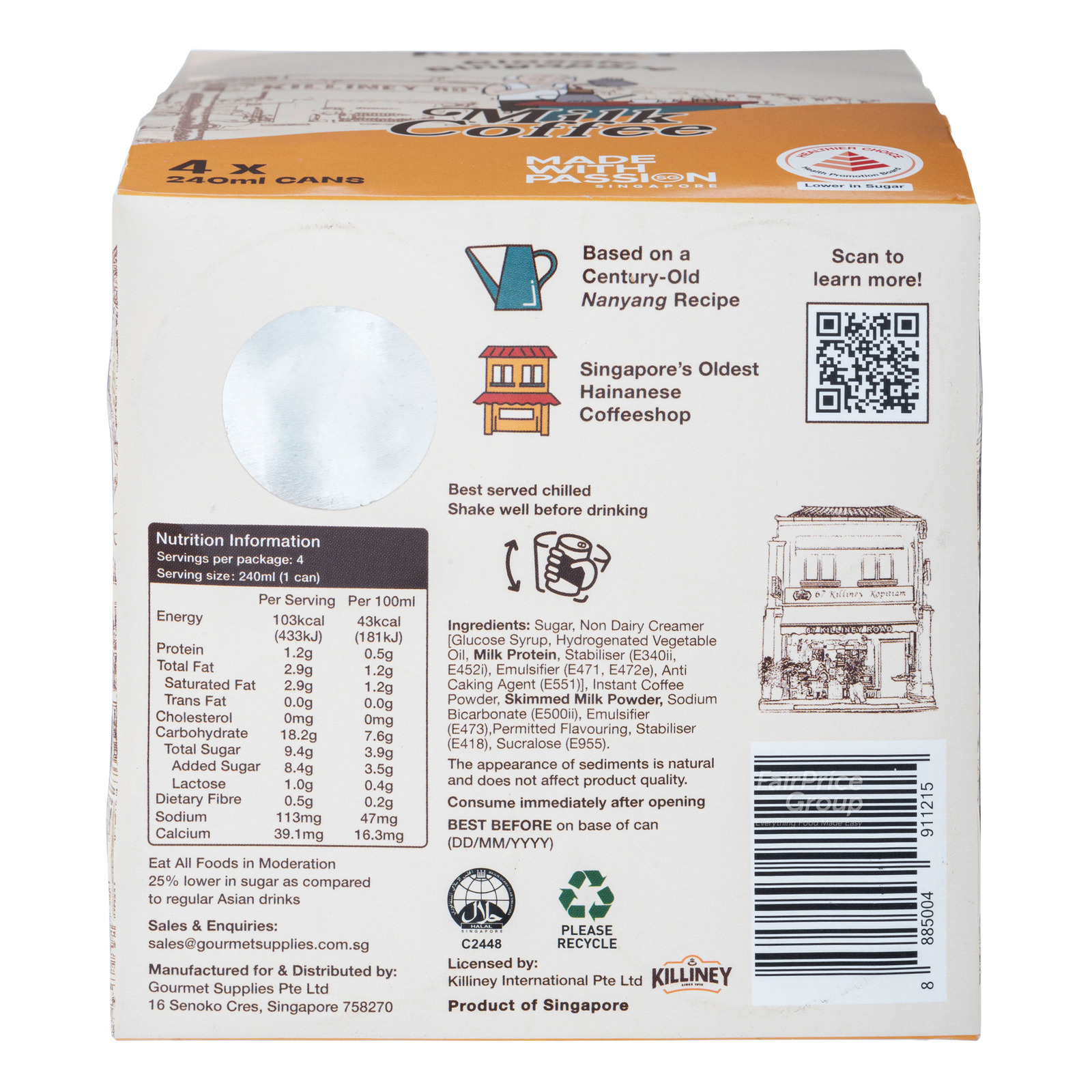 Nescafe Milk Coffee Can Drink - Mocha | NTUC FairPrice