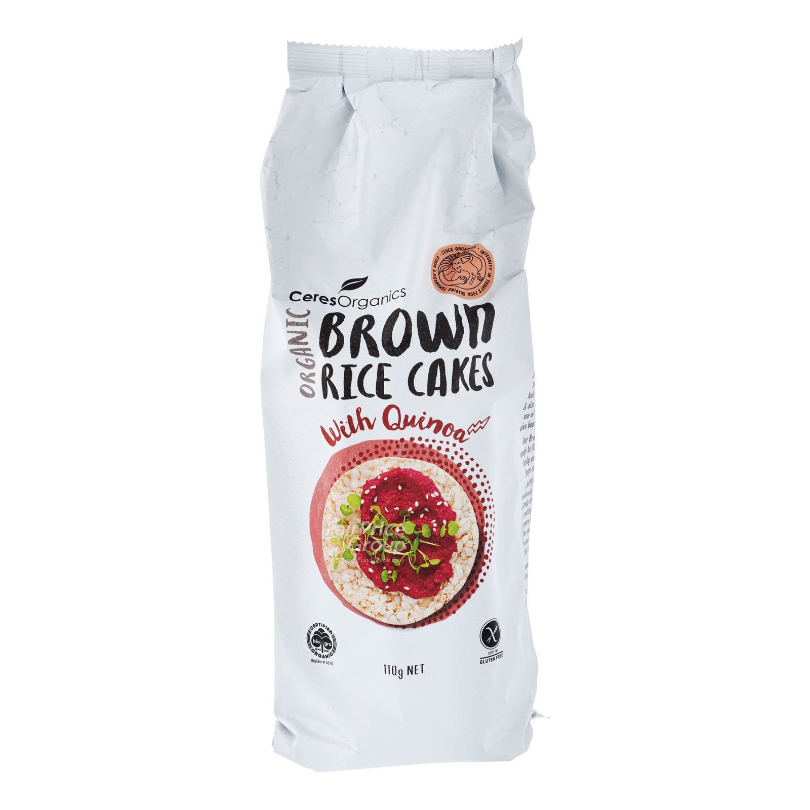 Ceres Organics Brown Rice Cake - Quinoa | NTUC FairPrice
