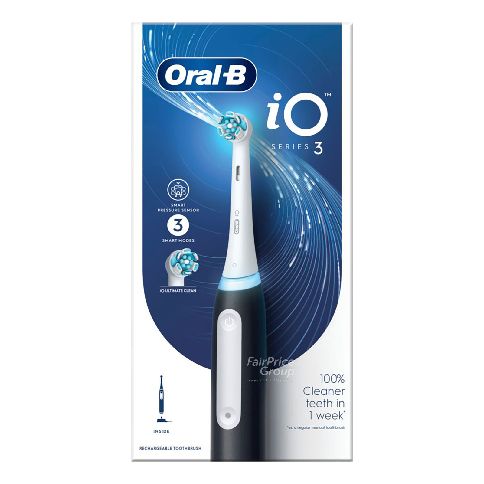 2個セット Oral-B iO 4s マットブラック 本体 新品未使用未開封 Oral-B iO Series 3 Black Ultimate Clean Electric Toothbrush | NTUC