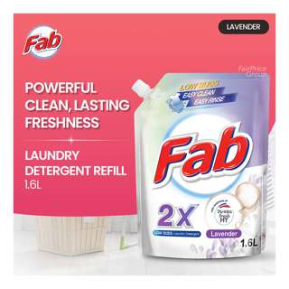 Fab 2x Low Suds Laundry Detergent - Lavender (Refill)