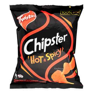 Twisties Chipster Potato Chips - Hot & Spicy
