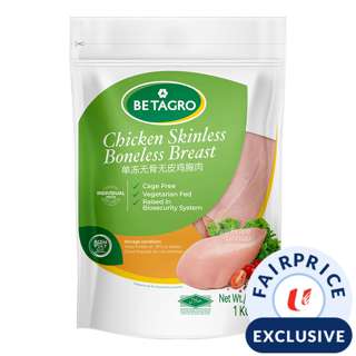 Betagro IQF Frozen Chicken Skinless Boneless Breast