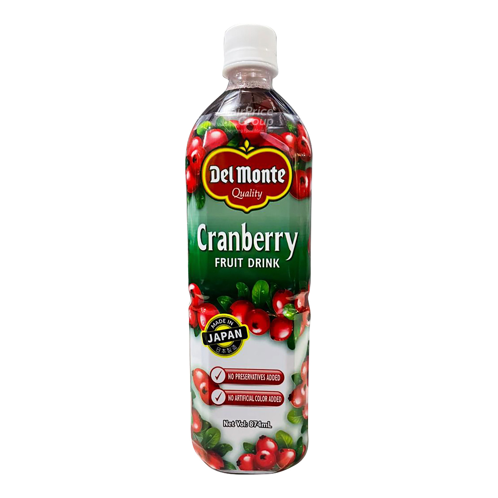 Del Monte Cranberry Fruit Drink NTUC FairPrice