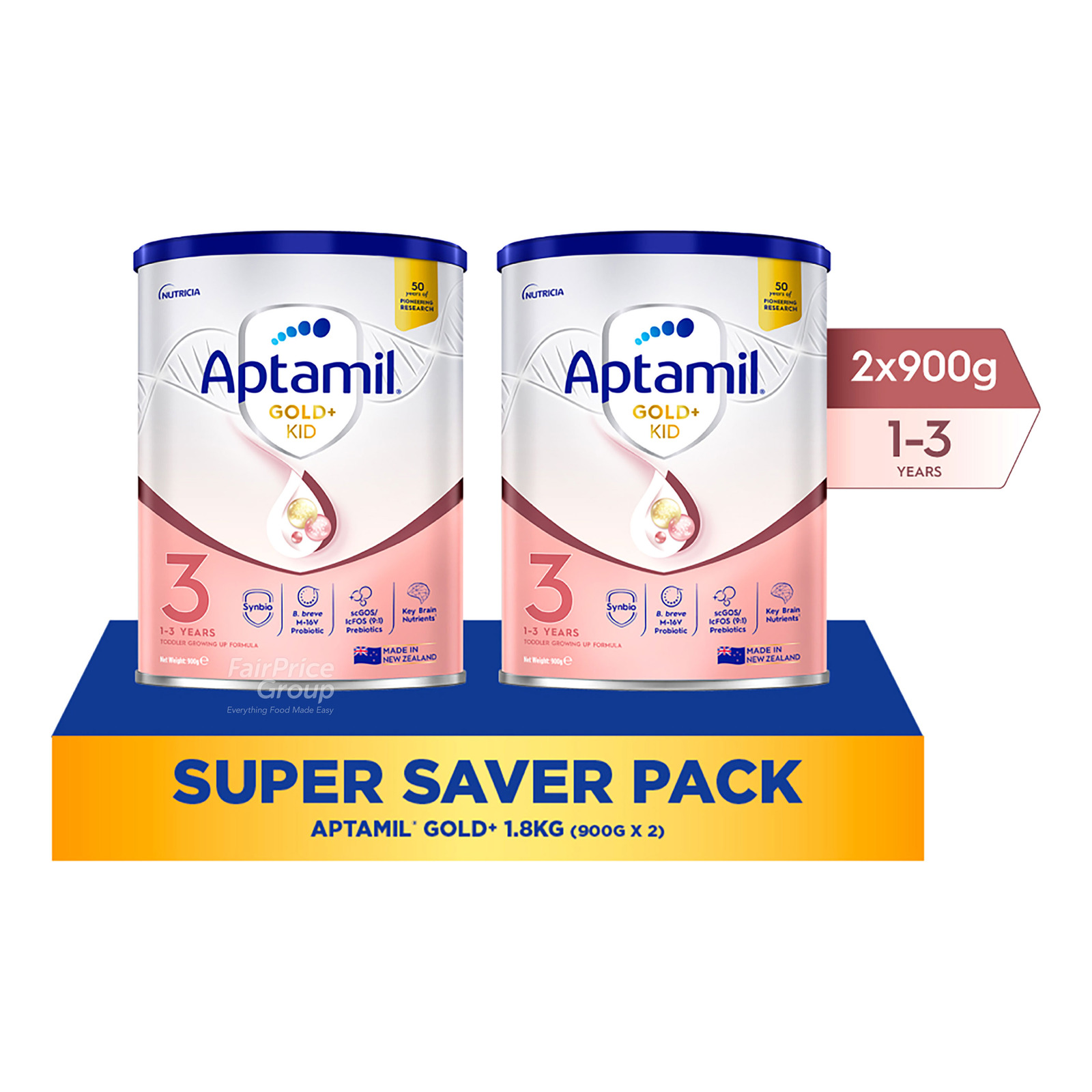 Aptamil Gold+ Toddler Growing Up Milk Formula - Stage 3 | NTUC