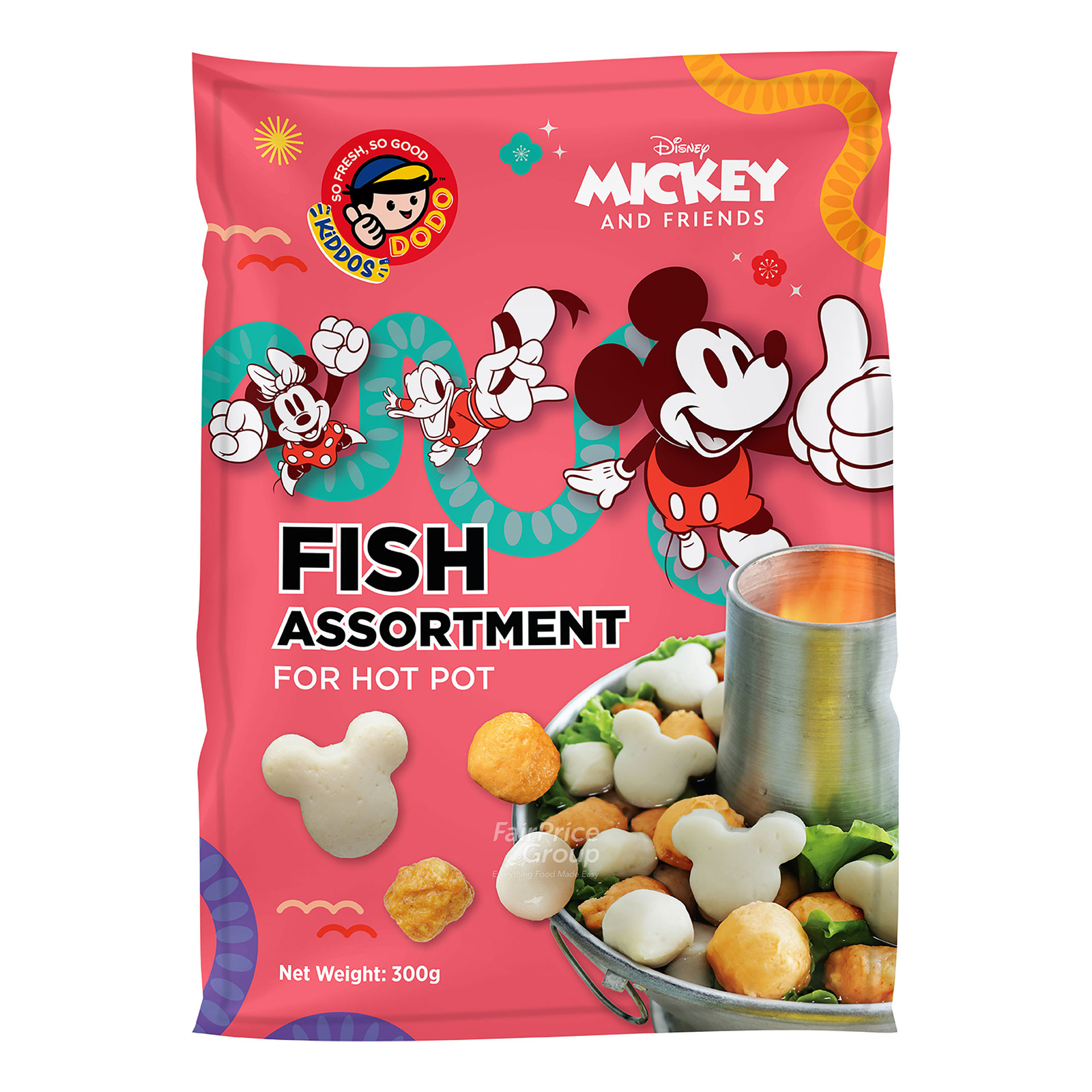 Dodo Kiddos Fish Assortment For Hot Pot - Mickey | NTUC FairPrice