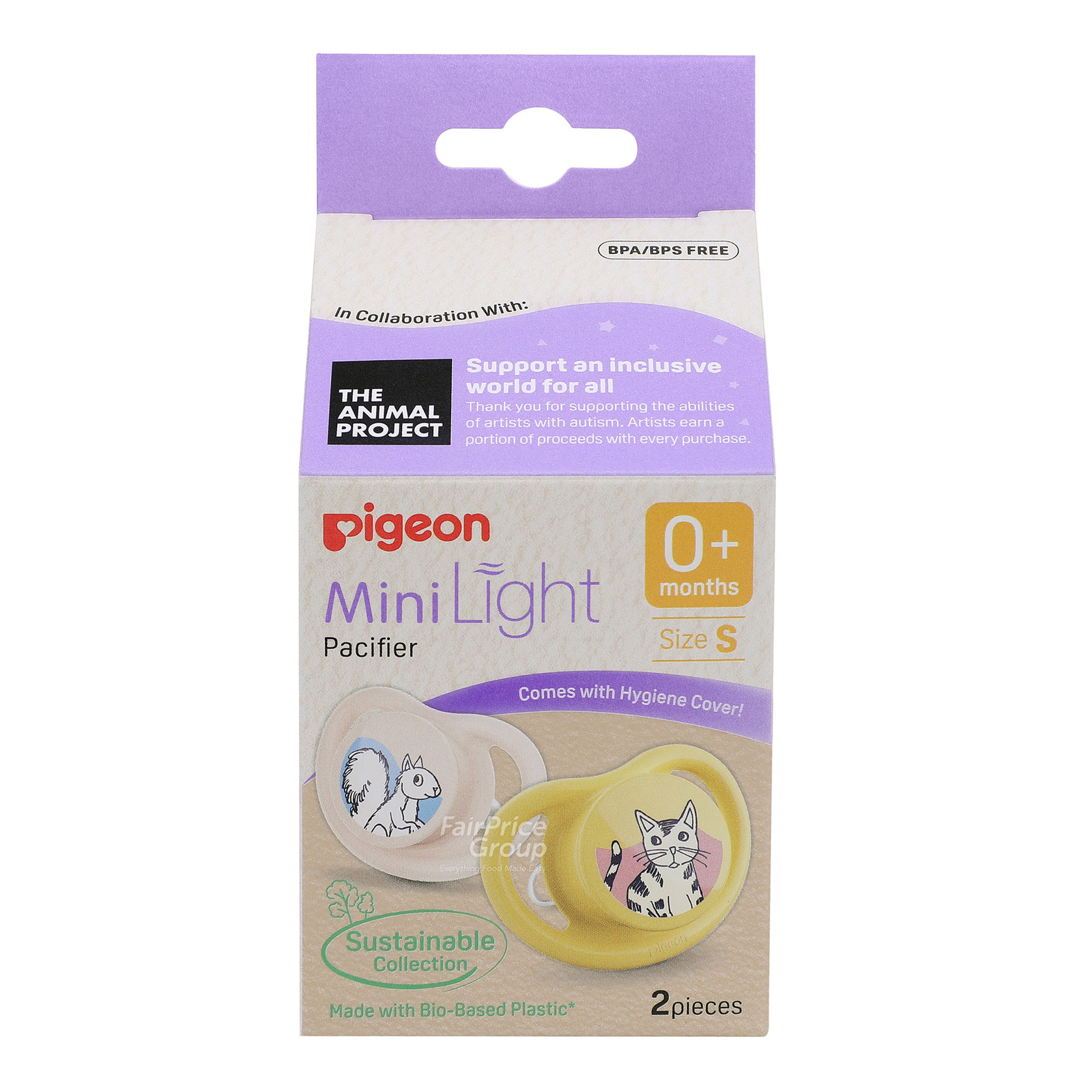Pigeon MiniLight Pacifier Sustainable Collection - S