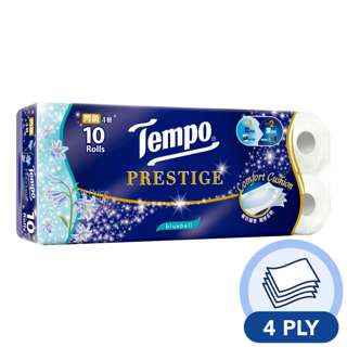 Tempo Bathroom Tissue - Bluebell (4ply) Tempo Bathroom Tissue - Bluebell (4ply)