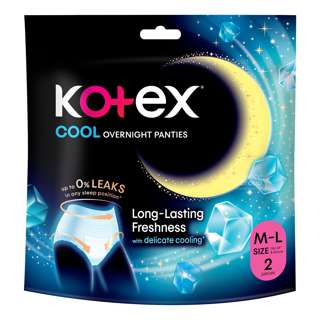 Kotex Overnight Cooling Panties - M - L
