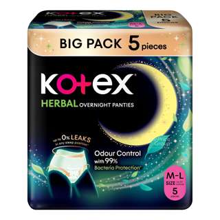 Kotex Overnight Herbal Panties - M - L