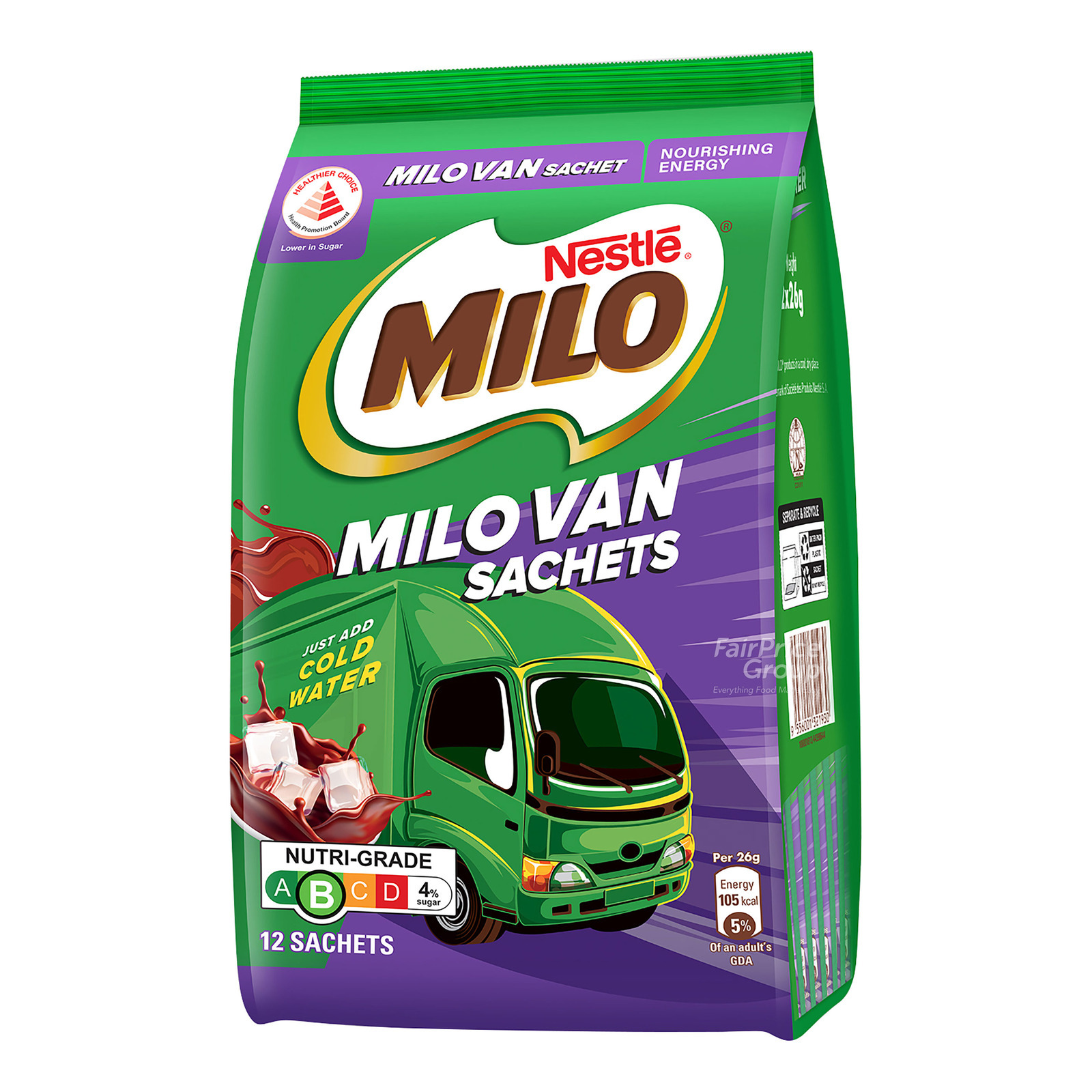 Milo Instant Chocolate Malt with Milk - Milo Van (Sachet)