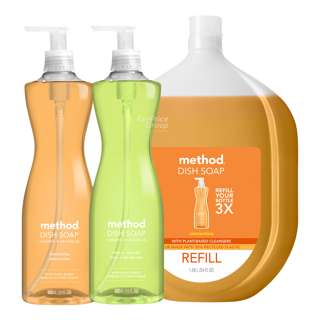 Method Dish Soap Value Pack - Lime & Sea Salt and Clementine