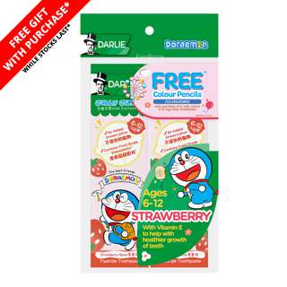 Darlie Jolly Junior Toothpaste - Strawberry+Free Color Pencils