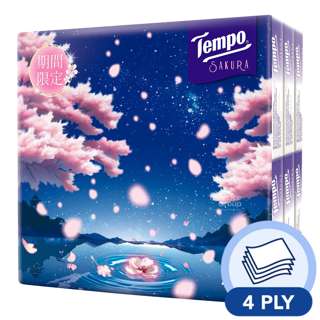 Tempo Hanky Sakura Petit Pocket Tissue (4ply)