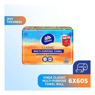 Vinda Classic Towel Rolls - Multi Purpose (2ply) Vinda Classic Towel Rolls - Multi Purpose (2ply)