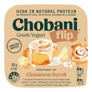 Chobani Flip Greek Yogurt - Cinnamon Scroll Chobani Flip Greek Yogurt - Cinnamon Scroll