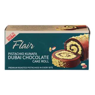 Flair Pistachio Kunafa Cake Roll