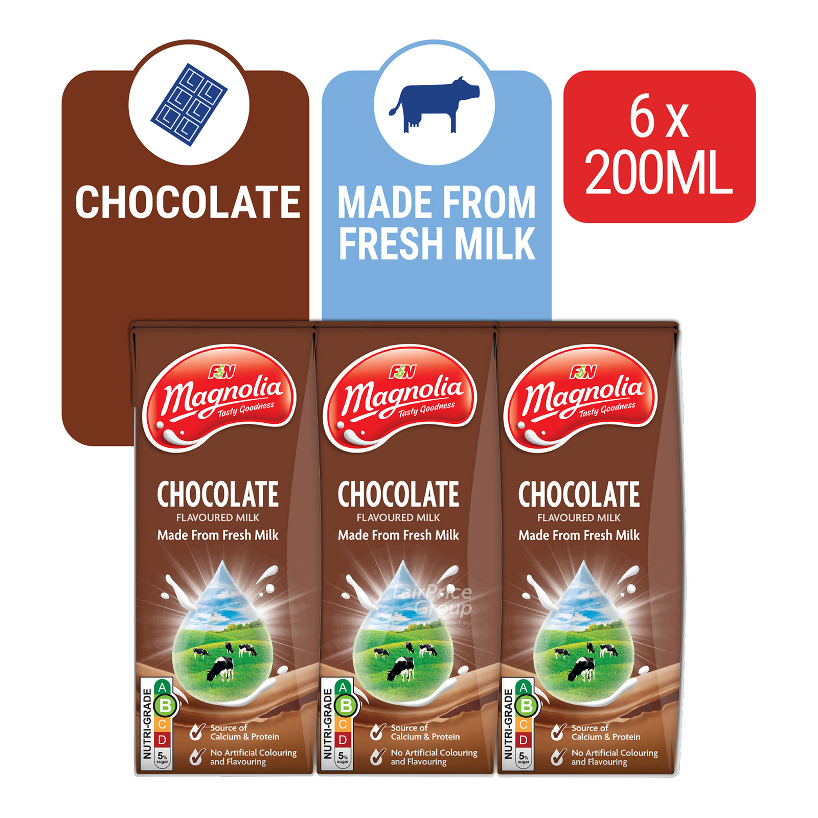 F & N Magnolia UHT Packet Milk - Chocolate