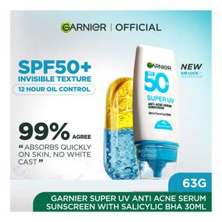 Garnier Anti-Acne Serum Sunscreen - Super UV (SPF 50+) Garnier Anti-Acne Serum Sunscreen - Super UV (SPF 50+)