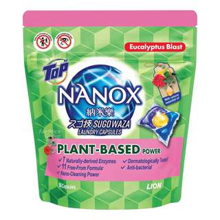 Top Nanox Laundry Capsules - Plant-Based Power (Eucalyptus Blast)