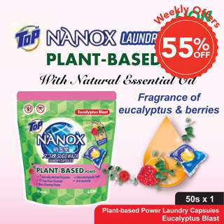 Top Nanox Laundry Capsules - Plant-Based Power (Eucalyptus Blast)