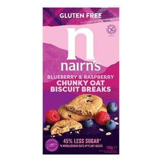 Nairn's Oat Biscuit Breaks - Raspberry Blueberry Nairn's Oat Biscuit Breaks - Raspberry Blueberry