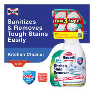 Magiclean Kitchen Bleach Stain Remover Foam Spray 