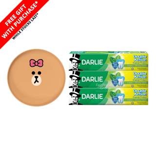 Darlie Double Action Toothpaste - Enamel Protect+Free Line Plate