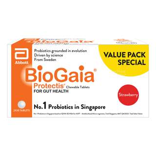 Abbott BioGaia Protectis Chewable Tablets - Strawberry Abbott BioGaia Protectis Chewable Tablets - Strawberry
