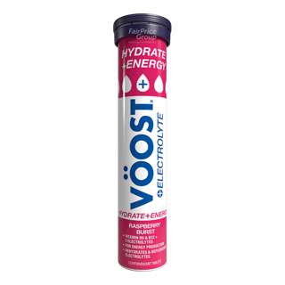Voost Hydrate Electrolyte + Energy Tablet - Raspberry