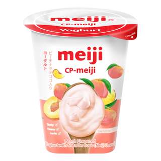 Meiji Flavoured Yoghurt with Nata De Coco - Peach