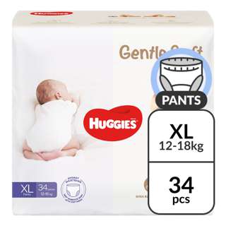 Huggies Baby Diaper Gentle Soft Pants - XL