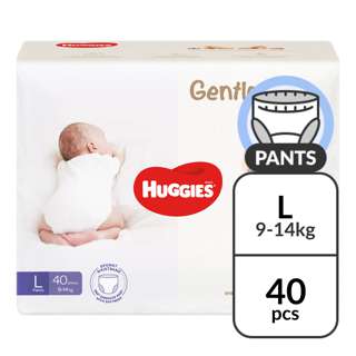 Huggies Baby Diaper Gentle Soft Pants - L Huggies Baby Diaper Gentle Soft Pants - L