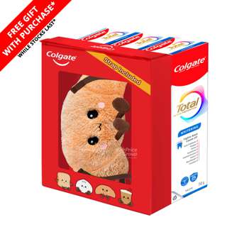 Colgate Total Toothpaste - Whitening + Free Plushie