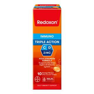Redoxon Triple Action Effervescent Tablets - Orange Redoxon Triple Action Effervescent Tablets - Orange