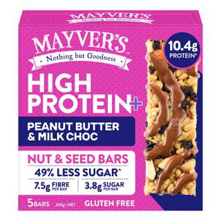 Mayver's High Protein+ Nut&Seed Bars - Peanut Butter & Milk Choco Mayver's High Protein+ Nut&Seed Bars - Peanut Butter & Milk Choco