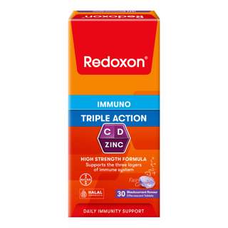 Redoxon Triple Action Effervescent - Blackcurrant
