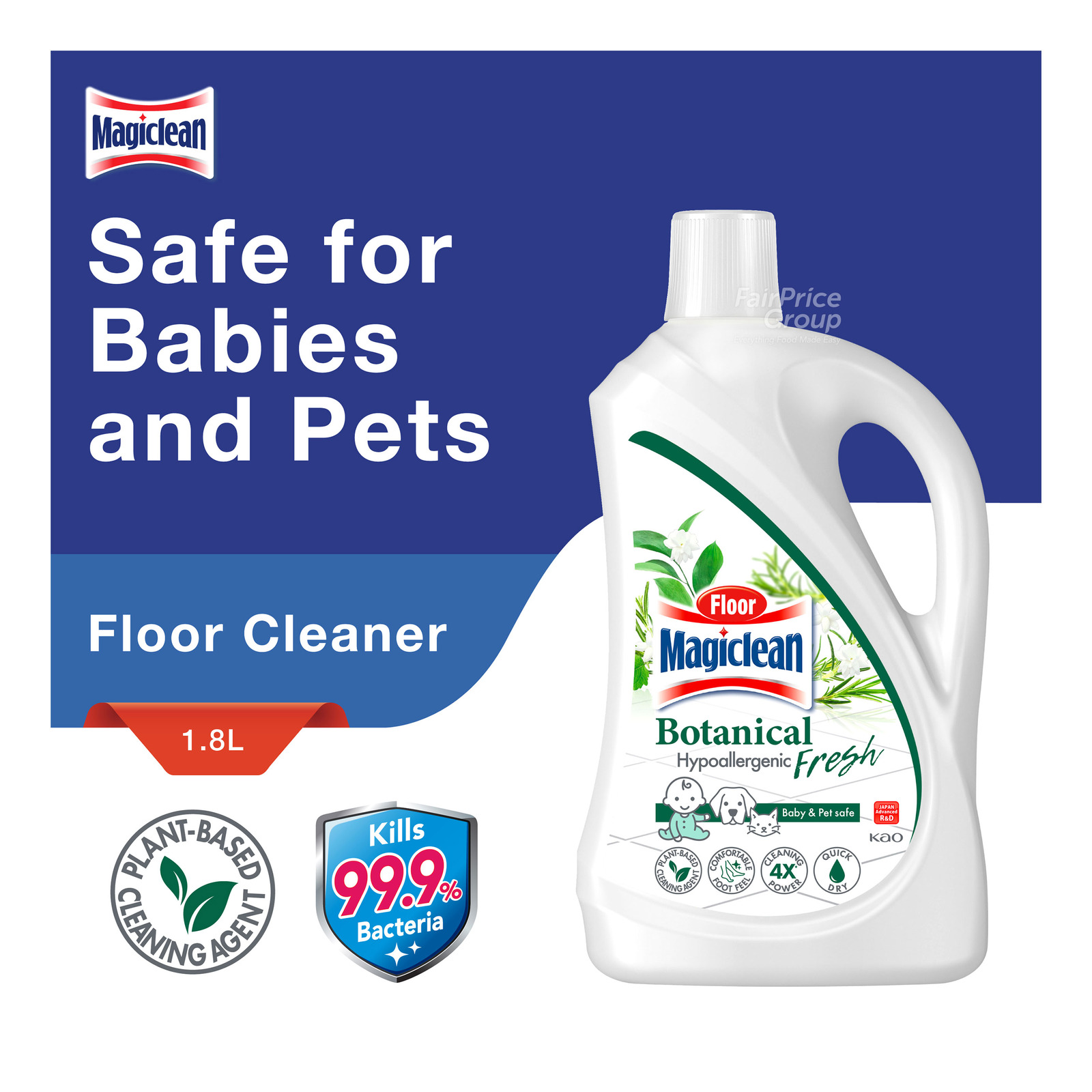 Magiclean Floor Cleaner - Botanical Hypoallergenic Fresh