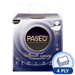 Paseo Ultimate Luxury Lotionized Facial Tissue - 4ply