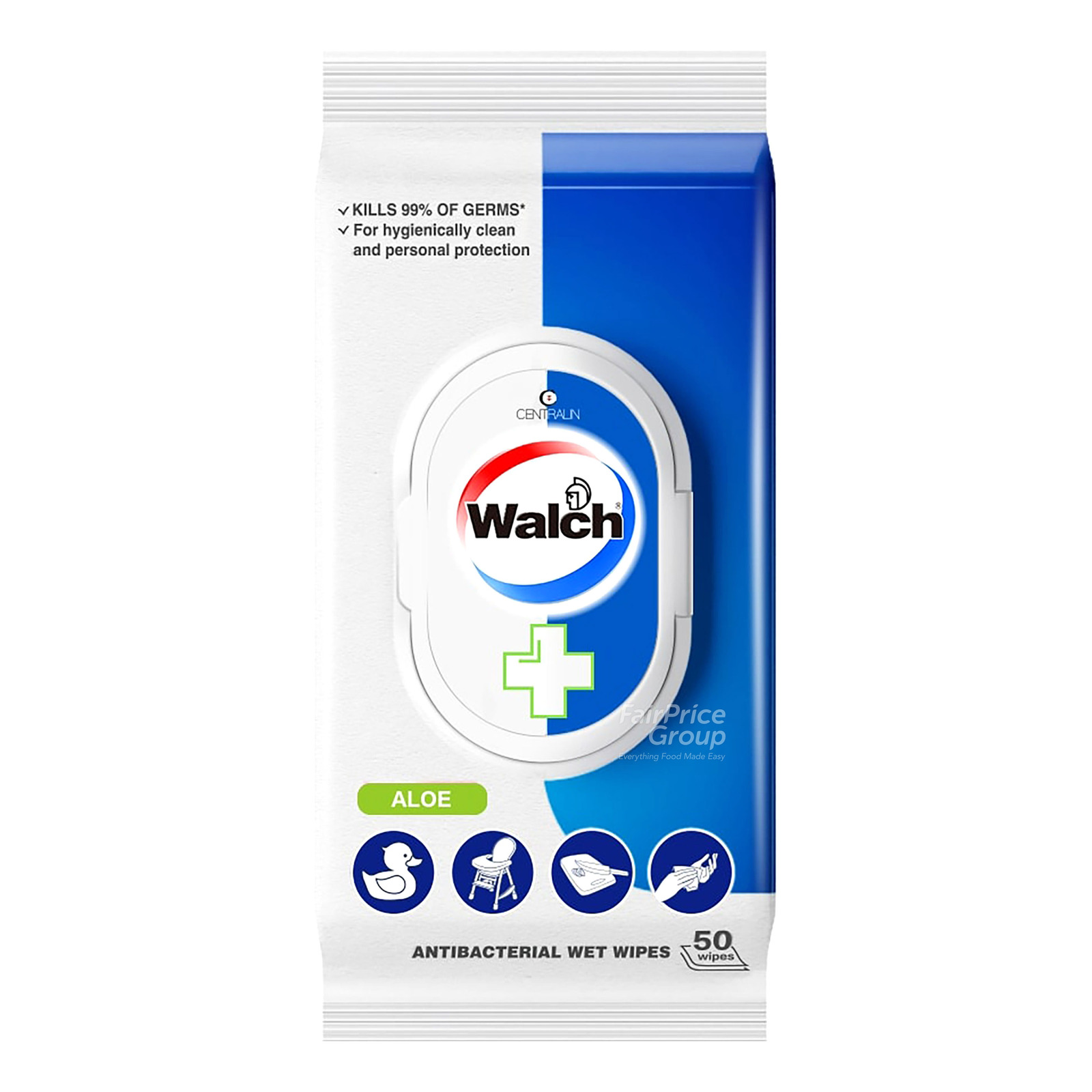 Walch Antibacterial Wet Wipes - Aloe | NTUC FairPrice