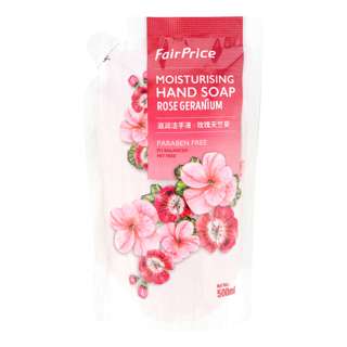 FairPrice Moisturising Hand Soap - Rose Geranium (Refill)