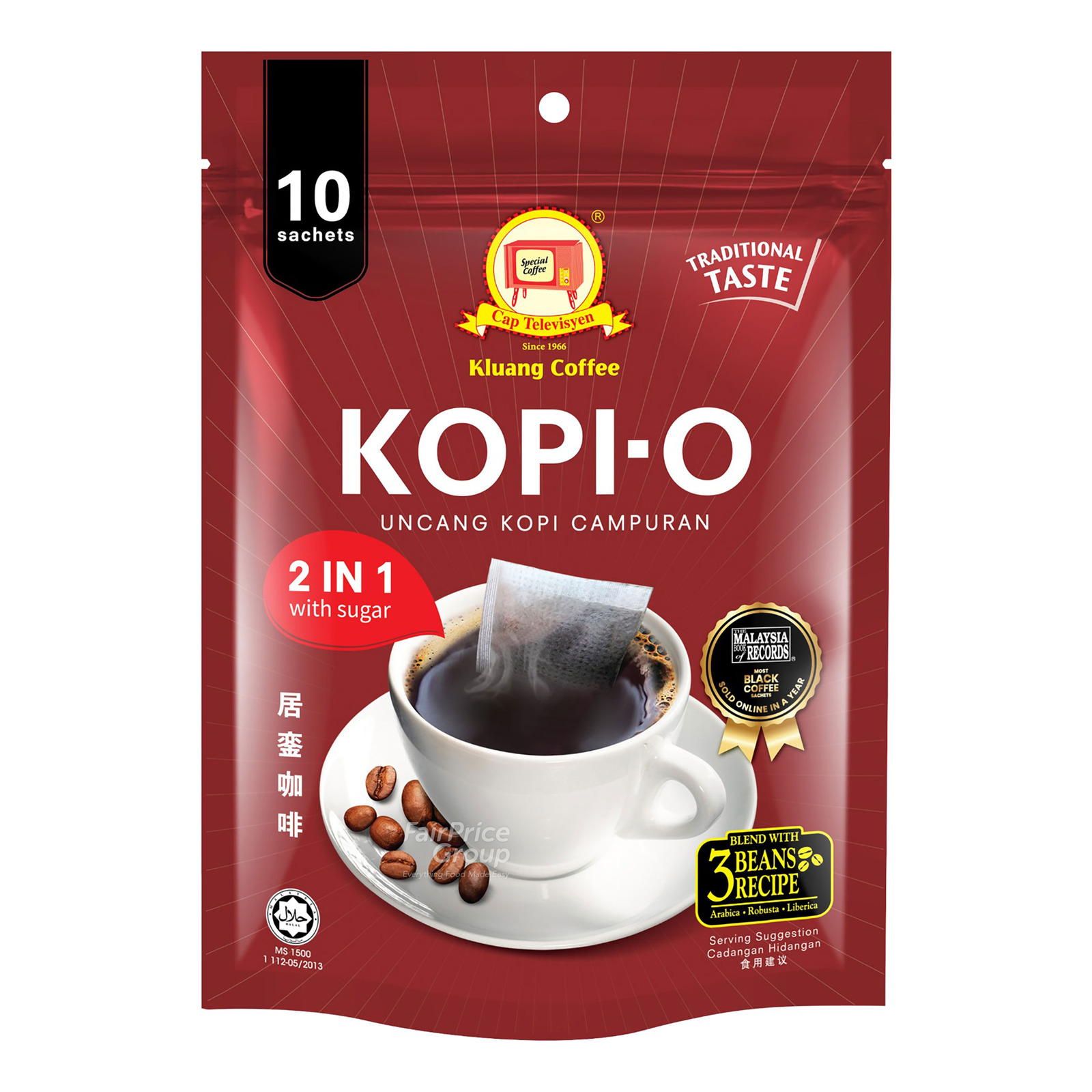 Kluang Coffee Instant Kopi-O - 2 in 1 | NTUC FairPrice