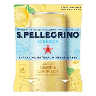San Pellegrino Sparkling Can Drink - Lemon & Lemon Zest