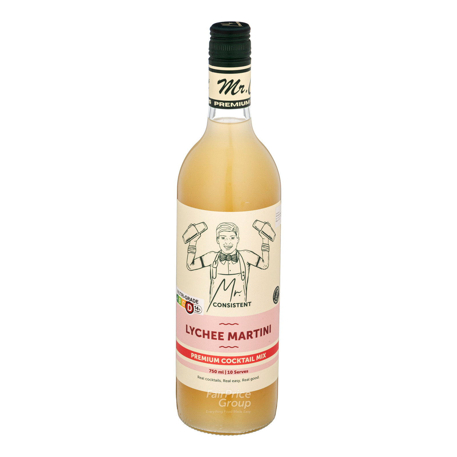 Mr Consistent Cocktail Mixer Bottle Drink - Lychee Martini | NTUC