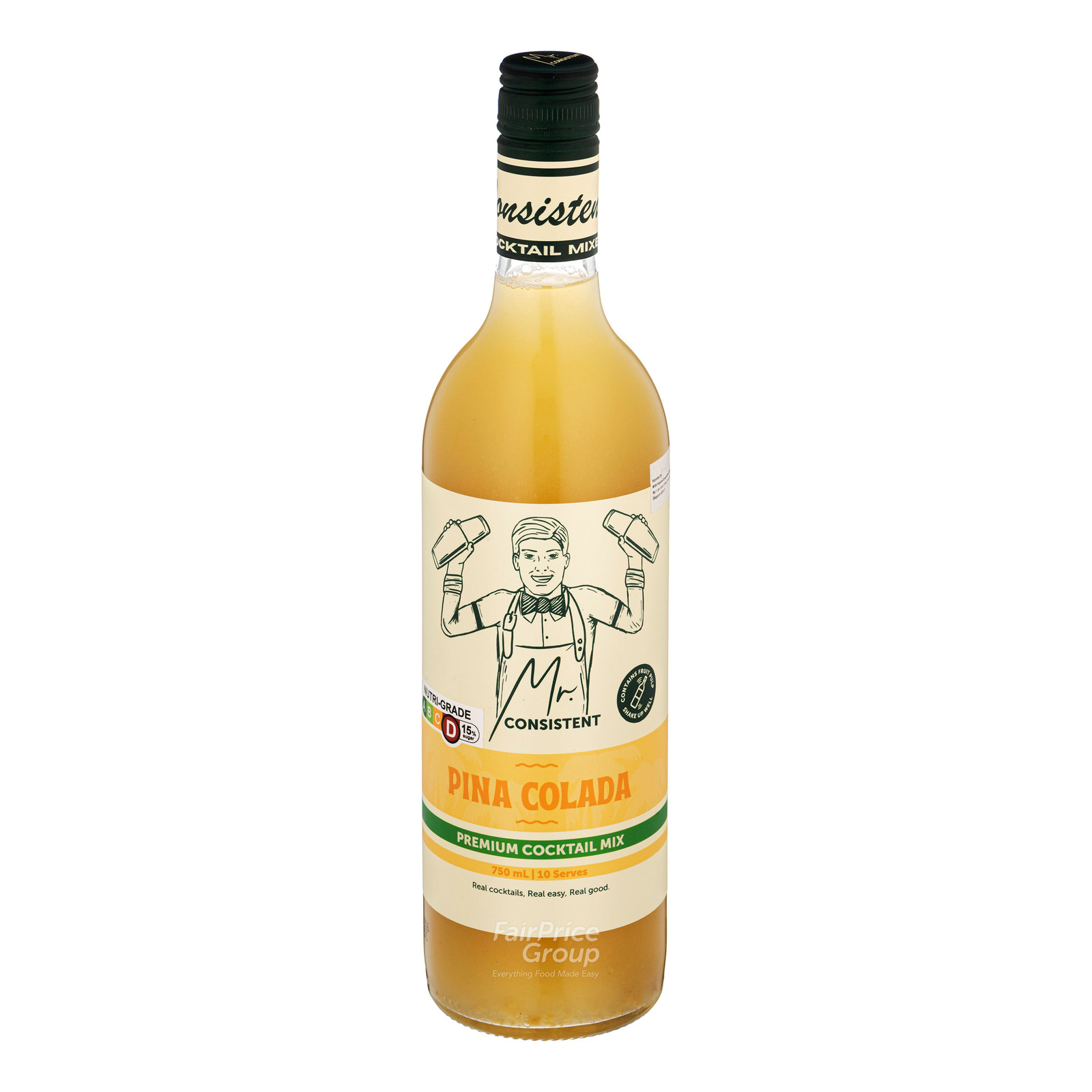 Mr Consistent Cocktail Mixer Bottle Drink - Pina Colada | NTUC