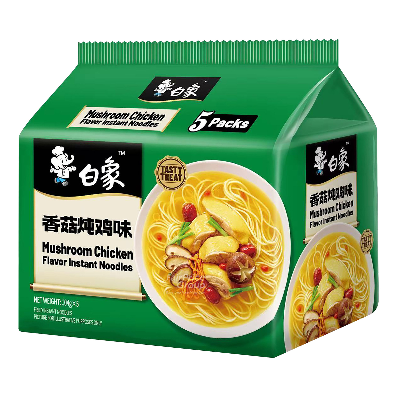 Bai Xiang Instant Noodles Tasty Treat - Mushroom Chicken | NTUC FairPrice
